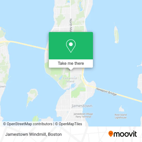 Jamestown Windmill map