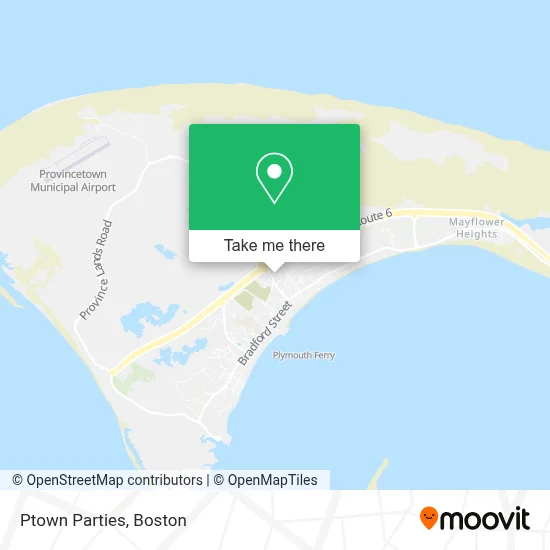 Ptown Parties map