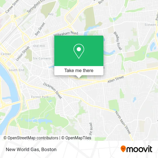 New World Gas map