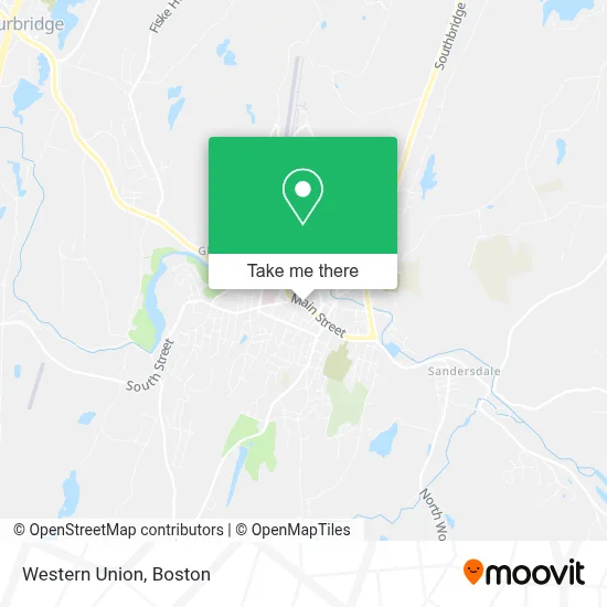 Western Union map