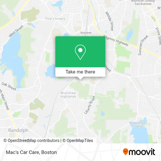 Mac's Car Care map