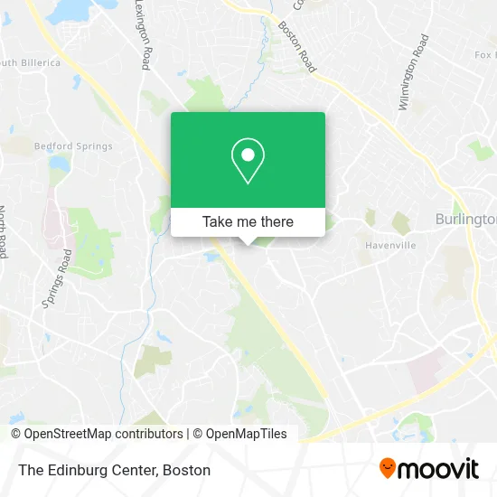 The Edinburg Center map