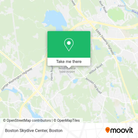 Boston Skydive Center map