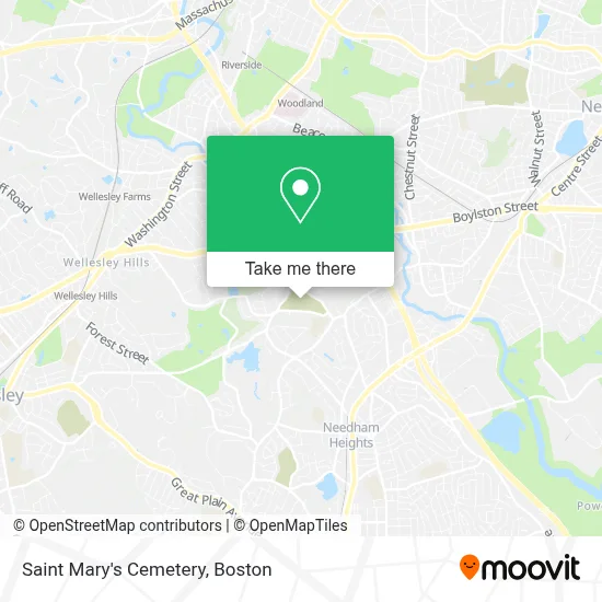 Saint Mary's Cemetery map