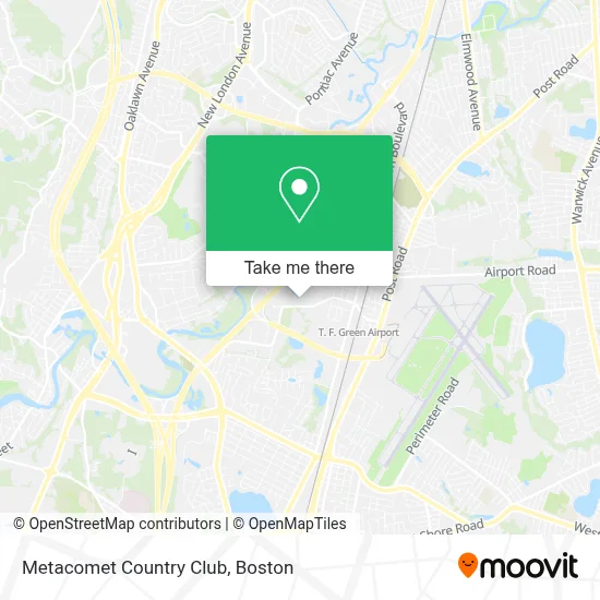 Metacomet Country Club map