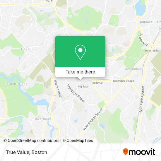 True Value map