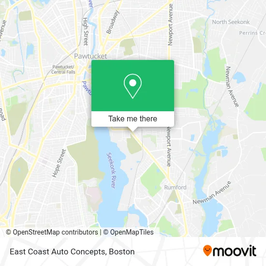 East Coast Auto Concepts map
