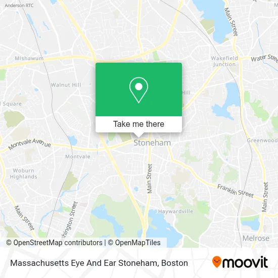 Massachusetts Eye And Ear Stoneham map