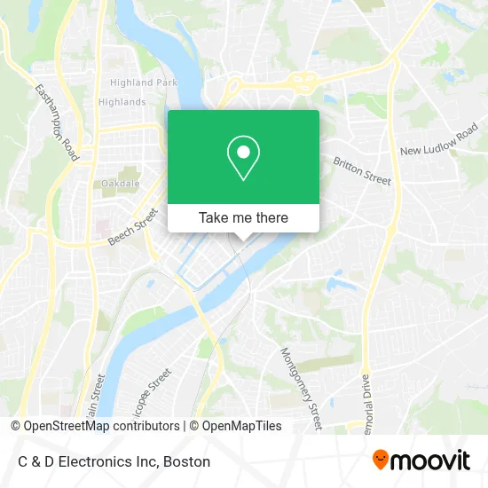 C & D Electronics Inc map