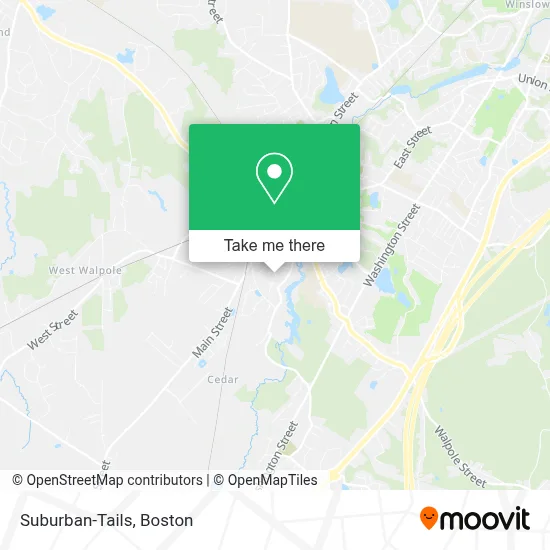 Suburban-Tails map