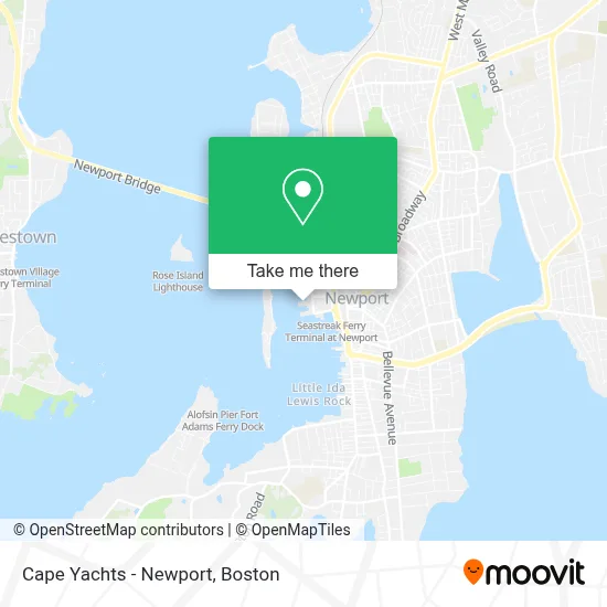 Cape Yachts - Newport map