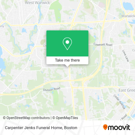 Carpenter Jenks Funeral Home map