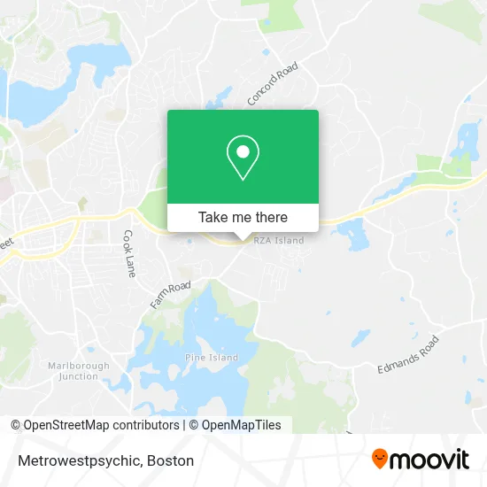 Metrowestpsychic map
