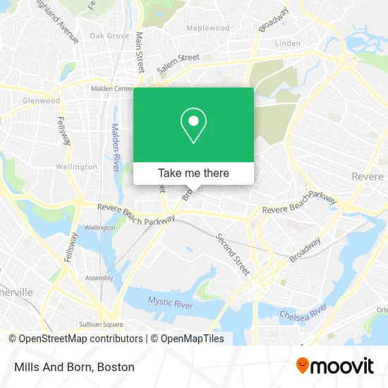 Mills And Born map