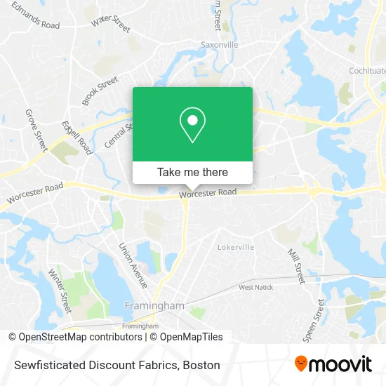 Sewfisticated Discount Fabrics map