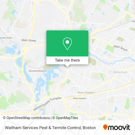 Waltham Services Pest & Termite Control map