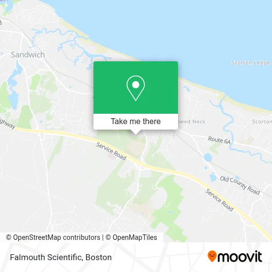 Falmouth Scientific map