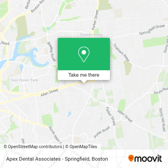 Apex Dental Associates - Springfield map