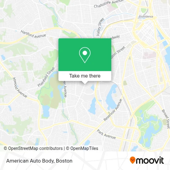 American Auto Body map