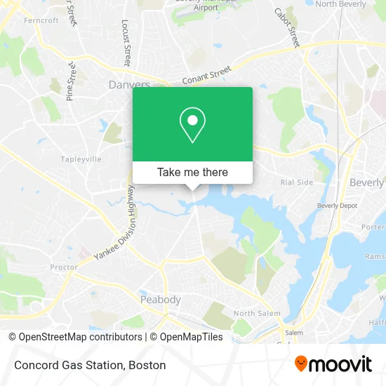 Concord Gas Station map