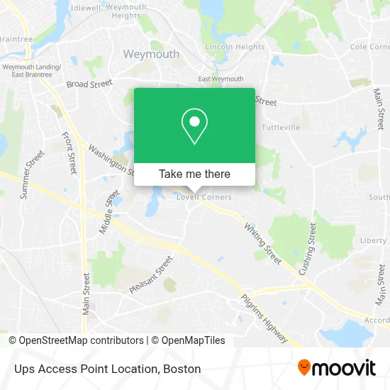 Ups Access Point Location map