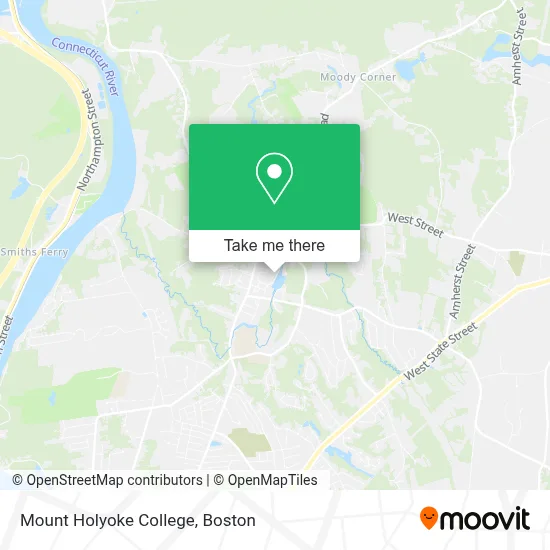 Mount Holyoke College map