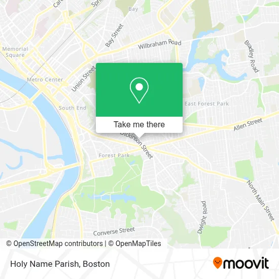 Holy Name Parish map