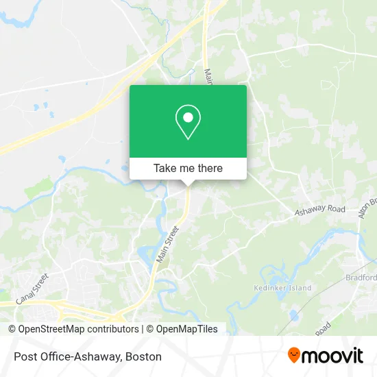 Post Office-Ashaway map