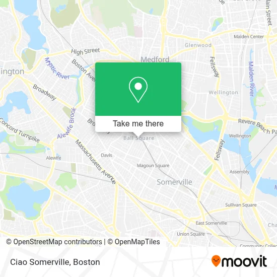 Ciao Somerville map