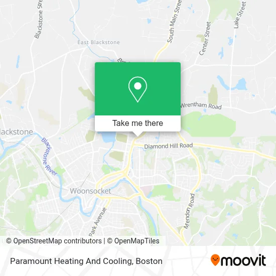 Paramount Heating And Cooling map