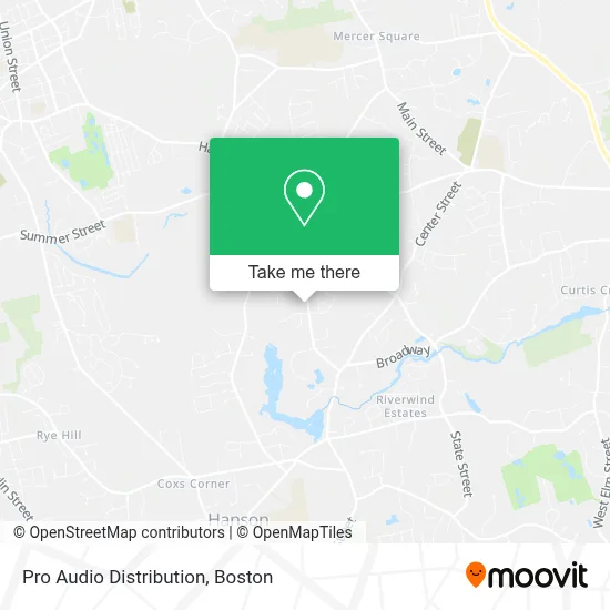 Pro Audio Distribution map
