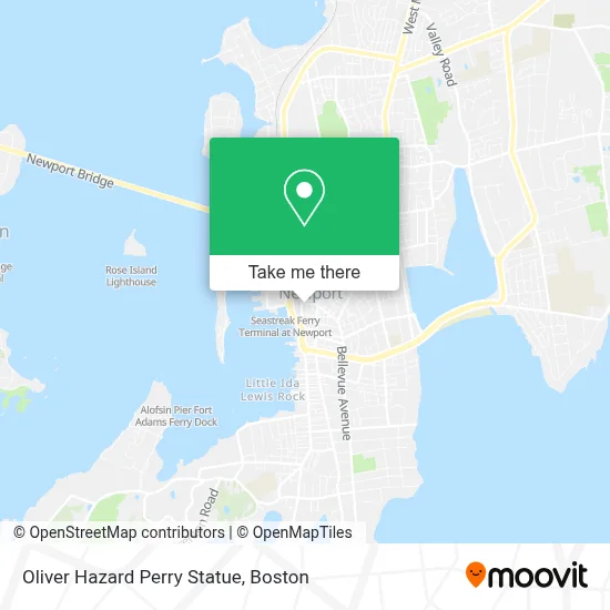 Oliver Hazard Perry Statue map