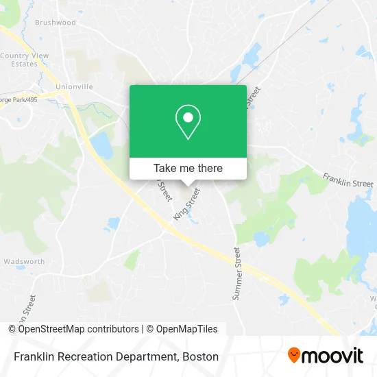 Franklin Recreation Department map