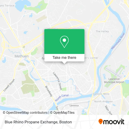 Blue Rhino Propane Exchange map