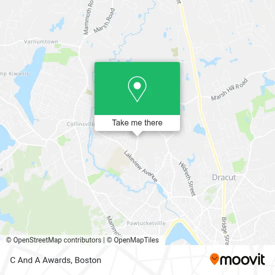 C And A Awards map