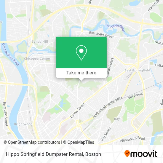 Hippo Springfield Dumpster Rental map