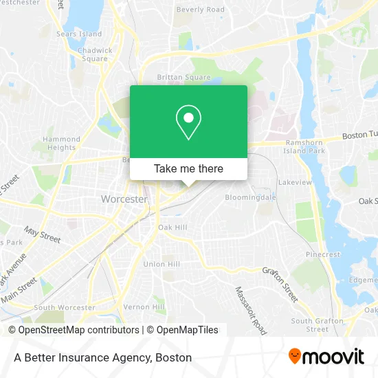 A Better Insurance Agency map
