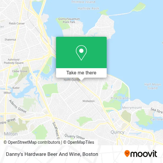 Danny's Hardware Beer And Wine map