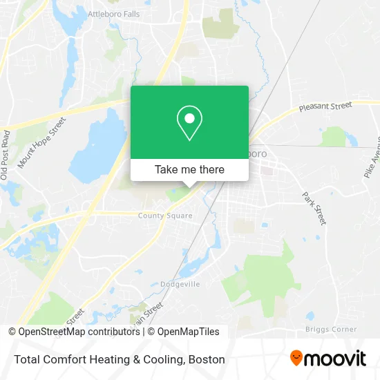 Total Comfort Heating & Cooling map