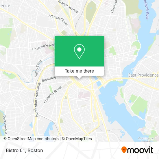 Bistro 61 map