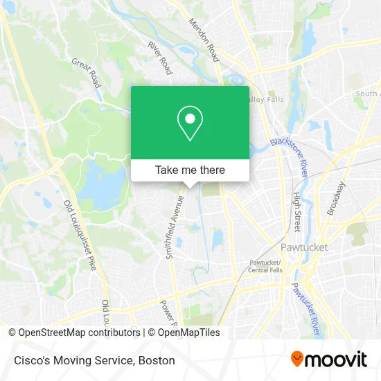 Cisco's Moving Service map