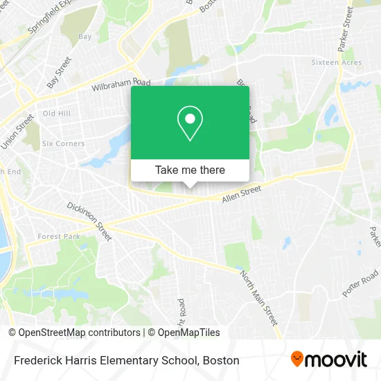 Frederick Harris Elementary School map