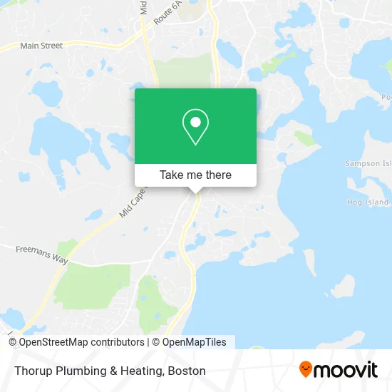 Thorup Plumbing & Heating map