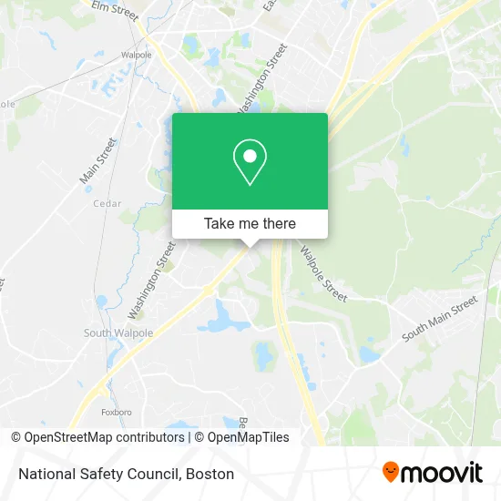 National Safety Council map