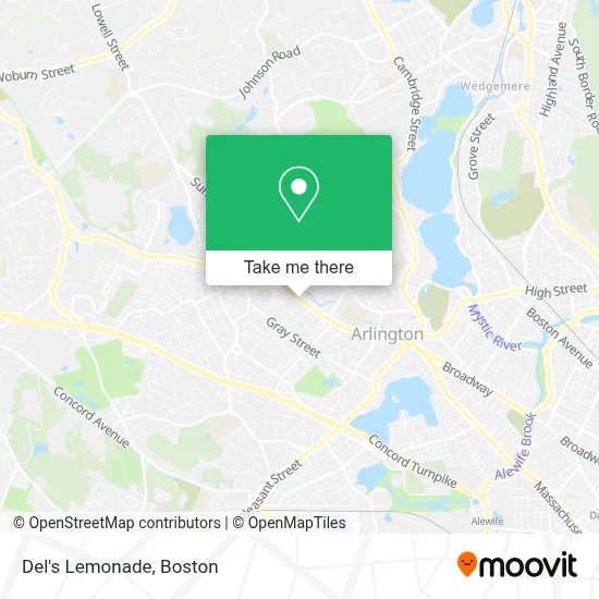 Del's Lemonade map