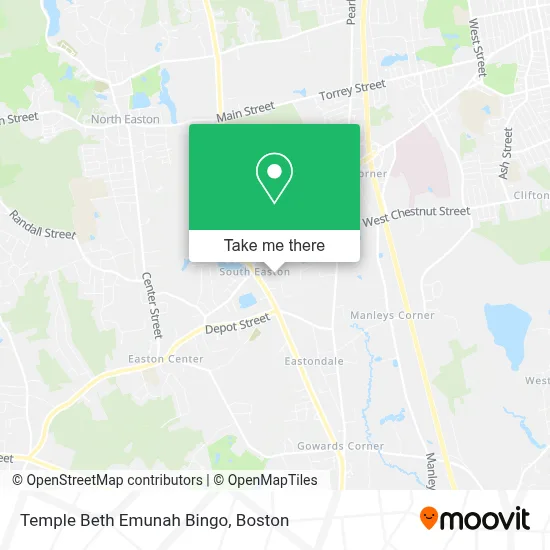 Temple Beth Emunah Bingo map