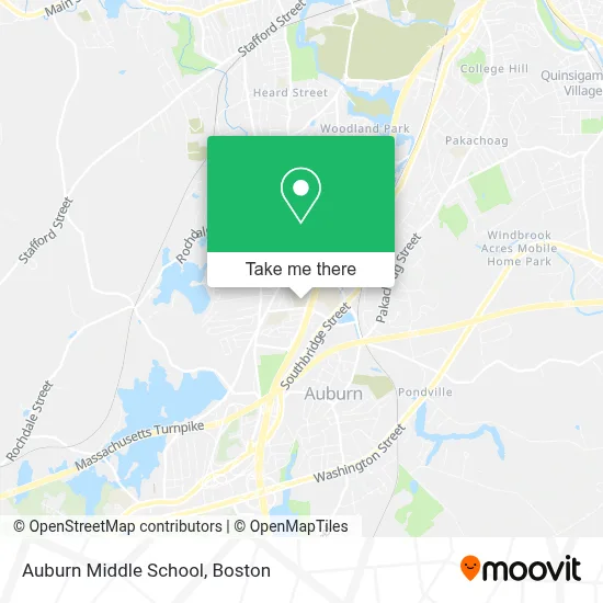 Auburn Middle School map