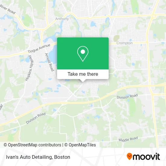 Ivan's Auto Detailing map