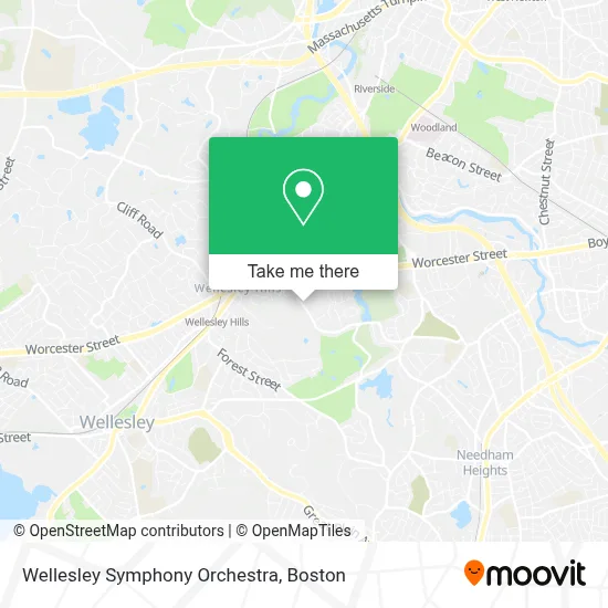 Wellesley Symphony Orchestra map