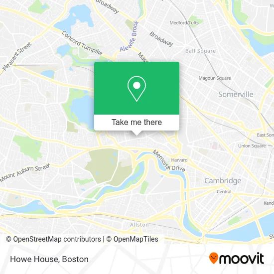 Howe House map